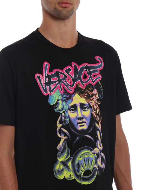 Versace Medusa Graffiti Print Men's T